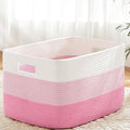 Artfeel Blanket Basket,Rectangle Woven Baskets for Storage,100L Laundry Basket for Decorative Nursery Blanket,Toys,Dirty Clothes and Magazine in Shelves,Baby Room,and Living Room