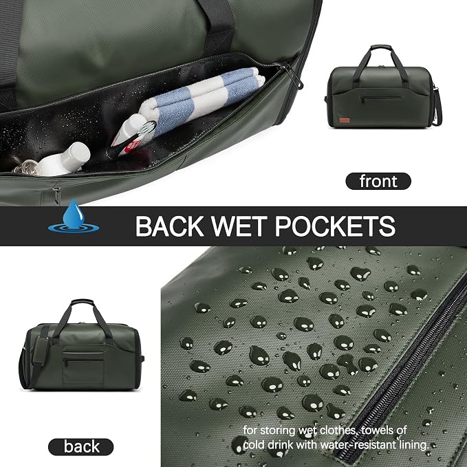 Garment Bags for Travel,45L Carry on Convertible Garment Duffle bag for Men Women - 3 in 1 Hanging Suit Travel Bag with Shoulder Strap