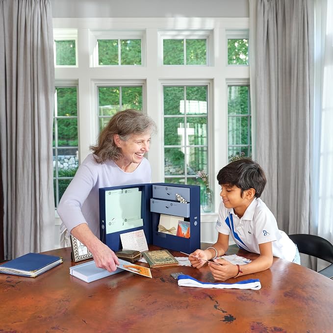 Savor | Family Archives Keepsake Organizer | Keep Treasured Family Heirlooms and Genealogy, Ancestry, Birthplace and Family Tree Documents Organized and Safe in One Convenient Home
