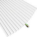 Delamu 236in Cord Hider, Cord Covers for 2-3 Wires on Wall, Premium TV Cable Hider, Paintable Wire Hiders Wire Covers for Cords on Wall, Easier Setup Cable Cover Raceway, W0.94 H0.47in, White