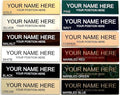 Lasercrafting Office Desk Name Plate or Door Sign 2x8 - Laser Engraved Signage from UV rated material. Color and font options to suit your style.