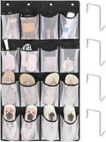 F-color Over the Door Organizer for Cruise - 16-Pocket Hanging Organizer | Tool-Free Mount with 4 Metal Hooks, See-Through Mesh Pockets, Lightweight & Foldable, Space-Saving for Travel and Daily Use