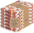 Urban Villa Kitchen Towels Harvest Leaves Print Dish Towels Set of 6 20" X30” 100% Cotton Highly Absorbent Quick Drying Dish Cloths & Dish Towels Thanksgiving Fall Tea Towels with Hanging Loop Towels