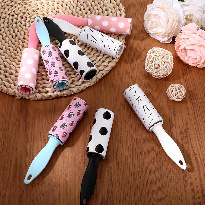 36 Pcs Mini Lint Roller for Clothes Travel Size, Travel Lint Roller for Clothes, Pet Hair, Furniture and Car Compact, Small Lint Remover Sticky Pet Hair Removal Tool for Travel
