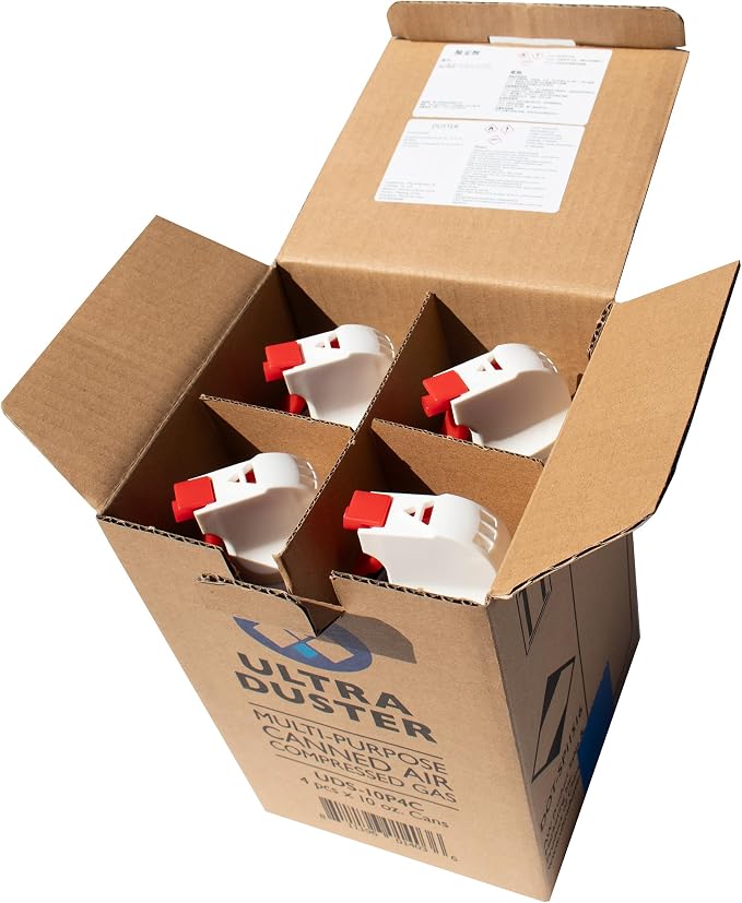 Ultra Duster Canned Air Industrial Strength 10oz 4 Pack Y
