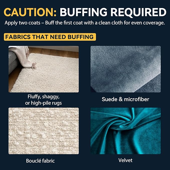 Fabric Protector & Stain Resistant Spray – Non-Toxic Water-Based Upholstery & Carpet Protector for Sofa, Couch, Chairs, Shoes, Rugs, Outdoor Furniture – Waterproof Stain Guard (84.5 fl oz)