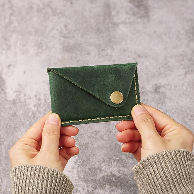 Leather credit card holder, credit card case,business card holder for men,mens slim wallet,Front Pocket Wallet