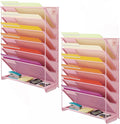 Kuntine.B Wall File Organizer Office Hanging Magazine Holder Wall File Organizer for Office Home