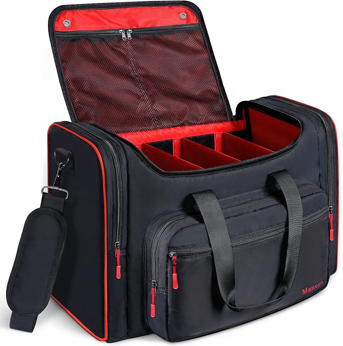 Mancro Padded Sneaker Bag, Sneakerhead Gifts, Shoe Travel Bags Fit 4 Pairs | Come with Insulated Pocket and Shoulder Strap, Multi-functional Sports Gym Duffle for Basketball, Shoes, Cloth