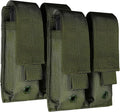 ELVO Pistol Magazine Holster, Double 9mm Mag Pouch | Open-Top Dual Magazine Holder, Tactical Belt, Molle Compatible
