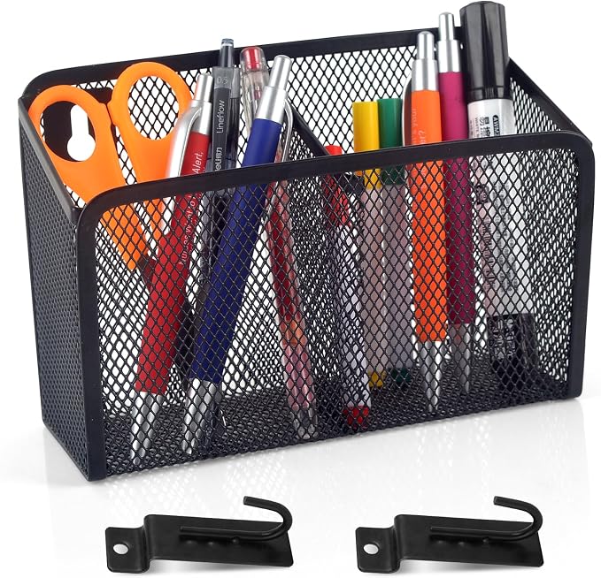 Wall Hanging Pencil Holder With Slatwall J Hooks Slatwall Pencil Cup Wall Mounted Pen Holder Wall Marker Holder Metal Pencil Holder For Paintbrushes Pegboard Classroom Home