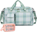 Small Gym Bag for Women, Travel Duffle Bag Carry On Weekender Bag with Shoe Compartment