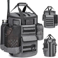 Baseball Bucket Bag Baseball Coaching Accessories Organizer Tactical Style Softball Bucket Bag with Anti-Slip Bottom, Multiple Pockets for Bat, Gloves, Scoreboards