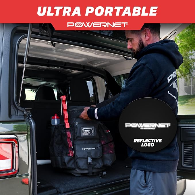 PowerNet Baseball Softball Coaching Bucket Caddy Cover, Multiple Pockets Carry Gameday Essentials, 3 Styles for 6 Gallon Bucket Organization Including All Terrain Wheeled