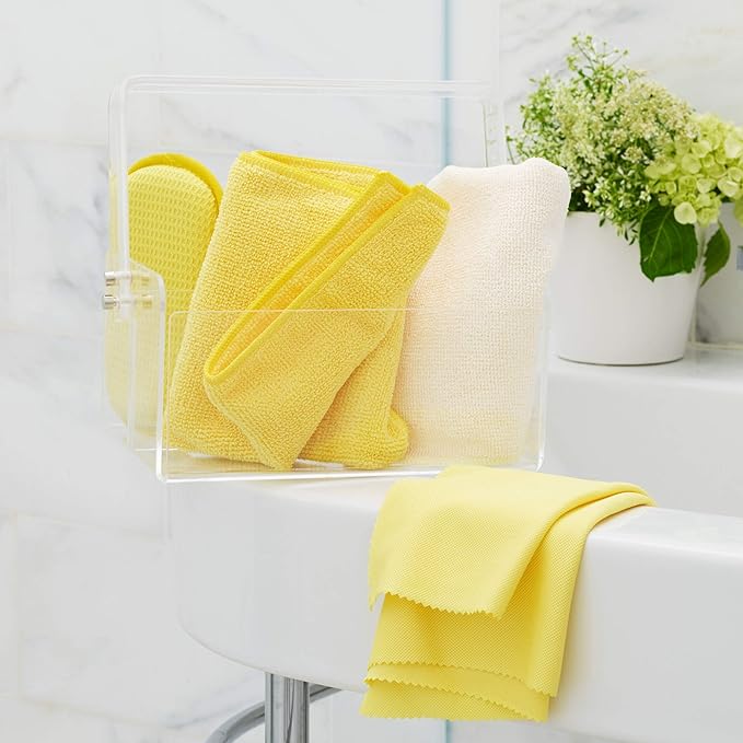 E-Cloth Bathroom Cleaning Kit, Premium Microfiber Cleaning Cloth, Ideal Bathroom, Shower and Bathtub Cleaner, Washable and Reusable, 100 Wash Guarantee