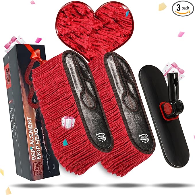 Fit Car Duster,Replacement Kit,Scratch Free Car Feather Duster for Truck,SUV,RV and Motorcycle,Wax Cotton Hair(2Mops & 1Board)