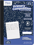 Mead Primary Composition Book, Primary Ruled Journal, Grades K-2, 7-1/2" x 9-3/4", 100 Sheets, Blue Marble (09902)