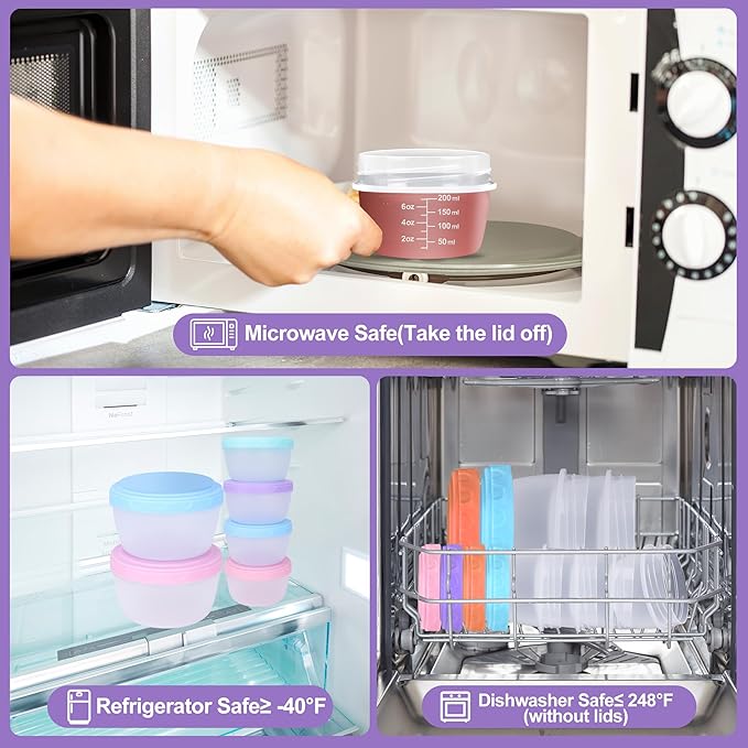 QUMMFA 32 PCS Food Storage Containers with Lids (16 Containers & 16 Lids), Unbreakable Storage Bowls With lids, BPA Free Meal Prep Containers Set, Dishwasher & Microwave Safe
