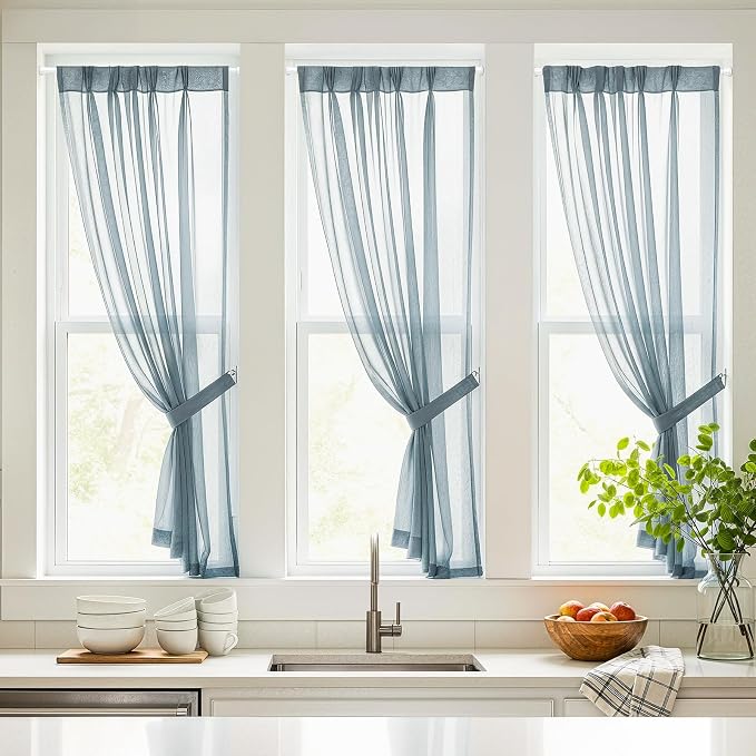 4 Pack Spring Tension Curtain Rods 11-19 Inches,5/8" Diameter White Spring Load Adjustable Expandable,Small Short Tension Curtain Rod for Windows,Kitchen,Doorway,Bathroom,Cupboard Bars
