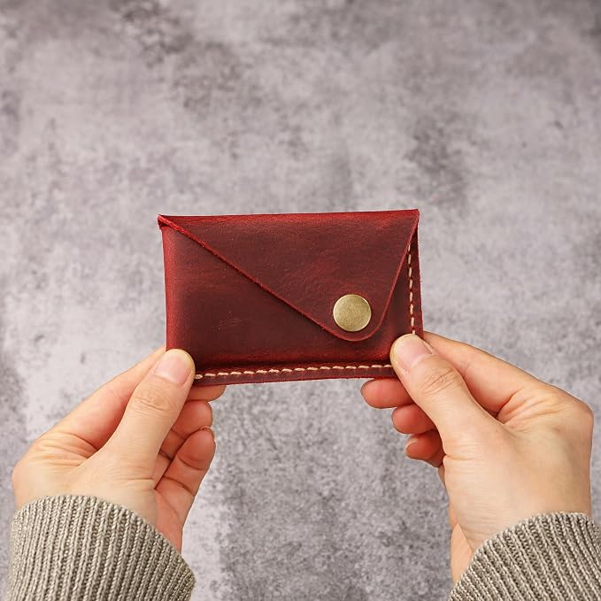 Leather credit card holder, credit card case,business card holder for men,mens slim wallet,Front Pocket Wallet