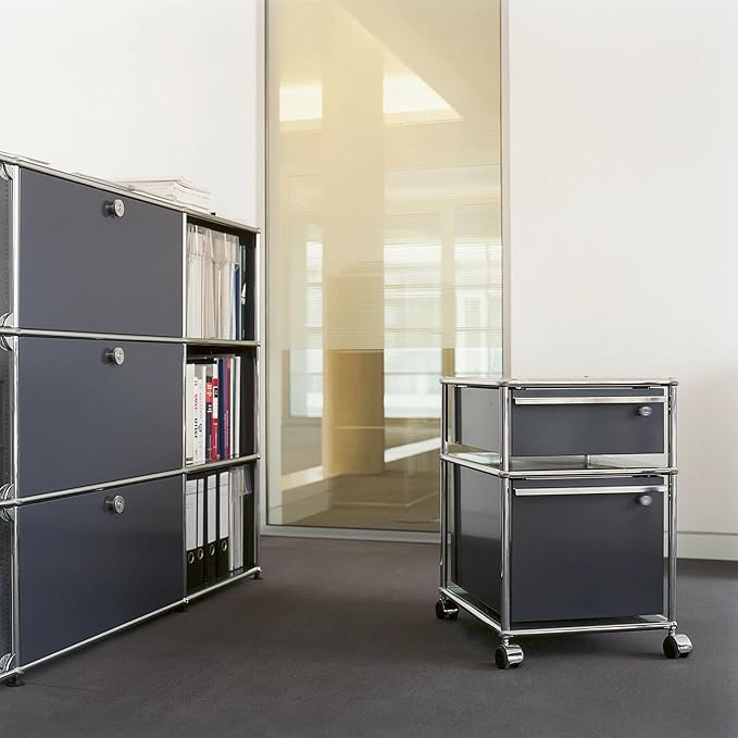 Modern Storage Cabinet Black D Versatile Free-Standing Organizer for Living Room, Bedroom, and Home Office Décor