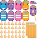 ArtCreativity Funny Nose Pencil Sharpener with Valentines Cards - Set of 28 - Classroom Novelty Gag Prize with 28 Pencils, Glue, I Pick You Nose Designs - Kids Birthday Party Favor and Art Supplies
