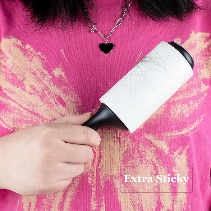4 inch Lint Roller Refills Compatible with Scotch-Brite Pet Extra Sticky Lint Roller 90 Sheets per Refill Pack of 6 Rolls 540 Sheets Total Replacement for Scotch Brite Lint Roller Refill