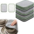 30PCS Double Side Non Scratch Wire Dishcloths,Reusable Multipurpose Wire Dishwashing Rags for Wet and Dry,Reusable Metal Scrubbing Pads Sponge Cloths for Kitchen, Sinks, Pots, Pans (Style A,20pcs)