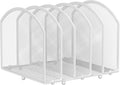 MINDEPOT Desk File Organizer 5 Sections Desktop Organizer File Sorter Office Organization File Folder Holder for Office School & Classroom (White, 5 Section - 1Pack)