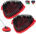 Mop Scrub Brush Head for O-Cedar EasyWring, Scrubber Mop Attachment 2-Pack | Upgraded full bristles, no hollow center. Fits 1-Tank spin mop system. Fits O-cedar mop replace head scrubber grout brush