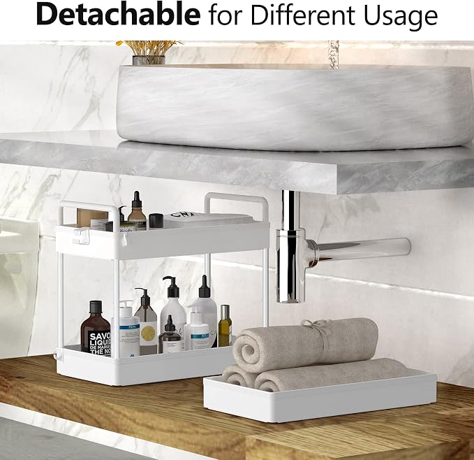 SOLEJAZZ 3 Tier Slim Rolling Storage Cart Organizer with Wheels, White | Utility cart for bathroom, laundry, bedside, dorm&narrow spaces. Fits craft, nail, makeup, snack, art, diaper&baby essentials