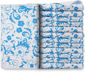 YUA Microfiber Cleaning Cloth 12 Pack,Microfiber Towels Cleaning,Microfiber Towels for Cars,Absorbent Dish Washing Cloth,Reusable Cleaning Cloths Lint Free (Blue Bellflower)
