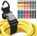 24 Pack 17 Inch Adjustable Extension Cord Holder Organizer with Triangle Clips for Garage Organization and Storage Heavy Duty Extension Cord Hanger for Men Workshop (Multicolor)