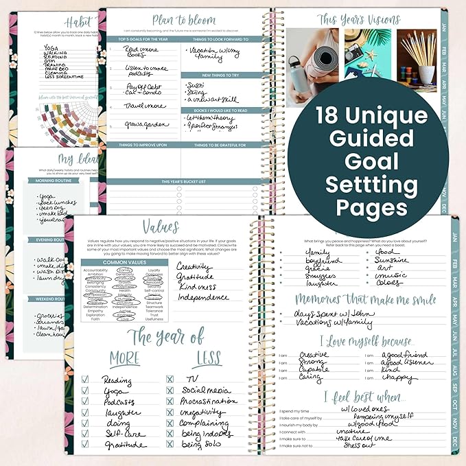 bloom daily planners 2026 Planner (January to December) - 8.5” x 11” Weekly & Monthly Dated Agenda Organizer Book with Stickers & Tabs - Flexible Soft Cover - Blooming Wildly