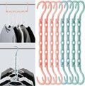 Mr. Pen- Space Saving Hangers, 8 pcs, 360° Rotating Hooks | Magic Cascading Hanger Organizer with 5 Enclosed Slots, Closet Organizers and Storage for Clothes
