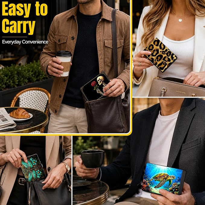 Sloth Metal Wallet Credit Card Protector Case Equipped RFID Blocking | with Pop-Up Button Slim Business Cards Holder Aluminum Cards Case Exclusive Sloth Gifts for Women Men
