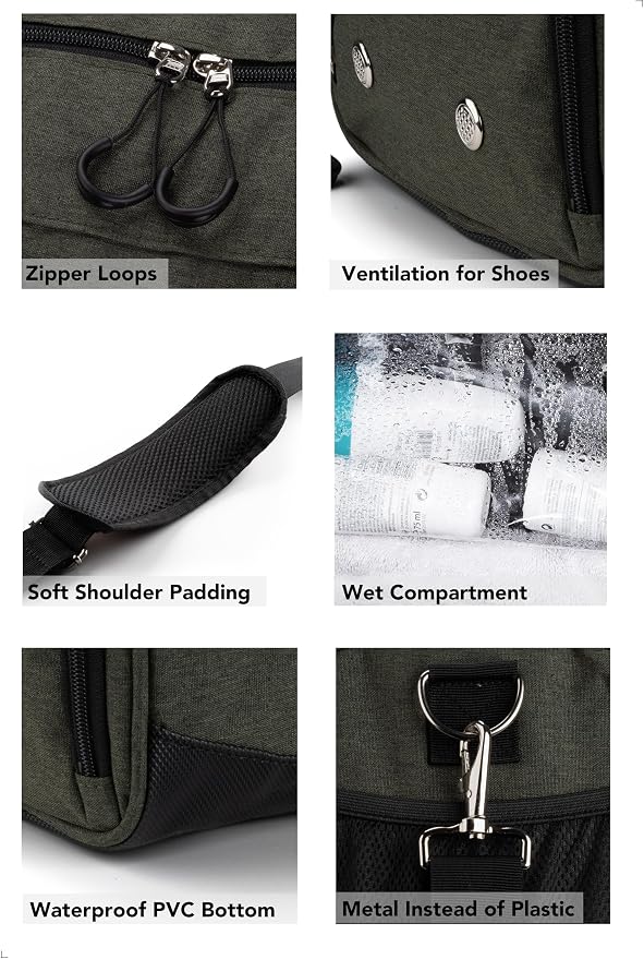Fitgriff® Gym Bag for Men & Women with Shoe & Wet Compartment - Duffle Bag for Travel, Sports, Fitness & Workout