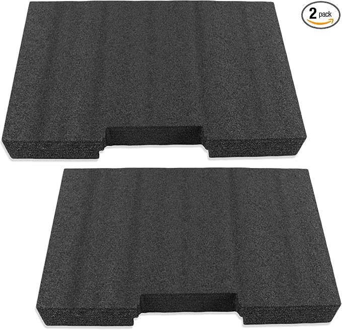 2 Pack Organizer Foam Inserts Compatible with 2.0 DWST08320 & DWST08330 2 and 3 Drawer Tool Box, Black Customizable Foam Inserts – DIY Cut & Organize with Impact Protection