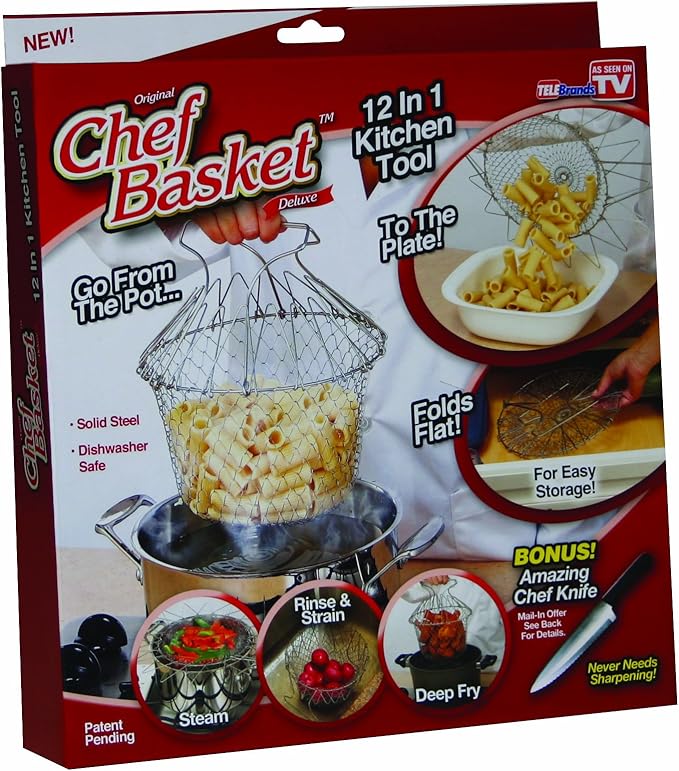 Telebrands 4615 -12 in 1 Kitchen Tool- Chef Basket