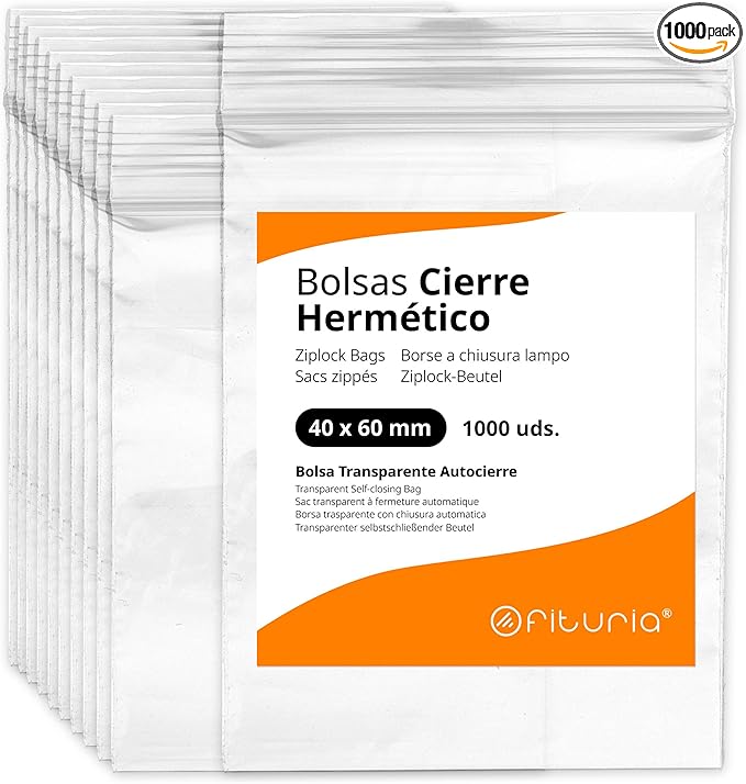 Clear Hermetically Sealed Plastic Bags Ideal for Freezing Food Storage Document Reusable and Preservation Bags - Ofituria