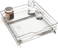 Home Zone Living Pull Out Kitchen Cabinet Organizer with Slide Out Drawer for Space Saving Storage, 20” W x 21” L