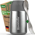 Blockhütte Soup Thermos for Adults - 34 oz Vacuum Stainless Steel Thermal Lunch Box, Leakproof Thermos for Hot Food, Wide Mouth Insulated Food Jar