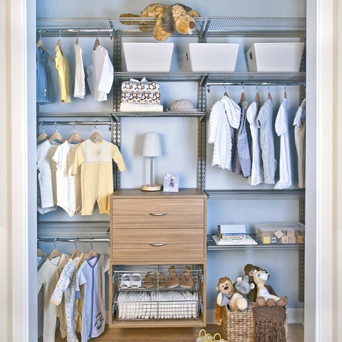 Organized Living freedomRail 2 Drawer OBox - White