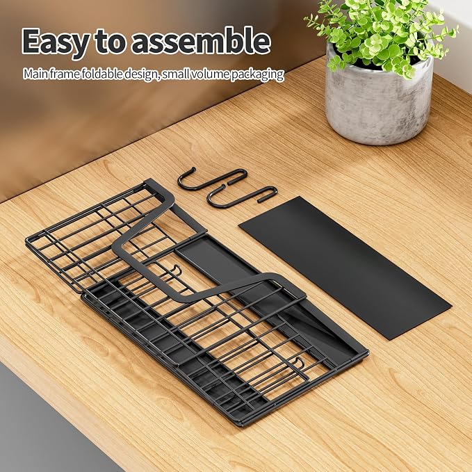 Magnetic Shelf for Fridge, Fruit Potato and Onion Storage Bins, Magnetic Spice Rack Shelves for Side of Refrigerator, Fruit Basket Magnetic Fridge Shelf Kitchen Pantry Organizer Storage
