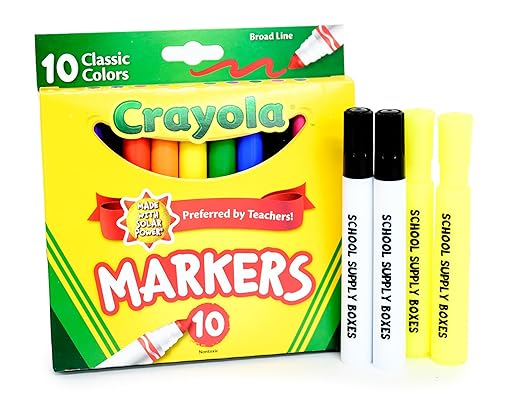 School Supply Boxes | High School Bundle (1 Box) | Back to School Essentials Kit for Students & Teachers | Includes 1" Binders, College-Ruled Notebooks, Highlighters, Markers, & More