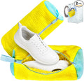 Set of 2 Reusable Shoe Laundry Bags, 360° Deep Clean, Noise-Reducing Sneaker Washing Bags for Machine Wash, Protect Shoes & Washer Drum, Anti-Skid Zipper, Durable Chenille Interior