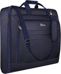 Mancro Carry On Suit Garment Bags, Travel Luggage Bag for Men Women, Blue | Waterproof Foldable Garment Bag with Hanging Compartment to Help Reduce Wrinkles, Suit Bag with Adjustable Shoulder Strap