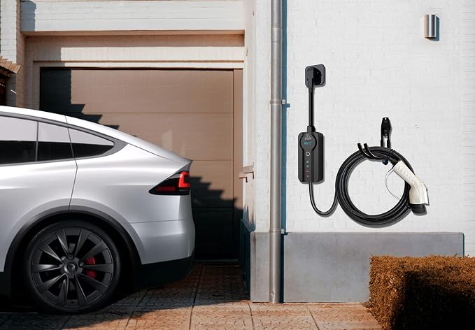 2-Pack EV Charger Holder Wall Mount | Heavy-Duty J-Hook for EV Charger Cable Management, Durable Steel Hook for Indoor/Outdoor Use, Electric Vehicle Charger Cord Organizer Accessory