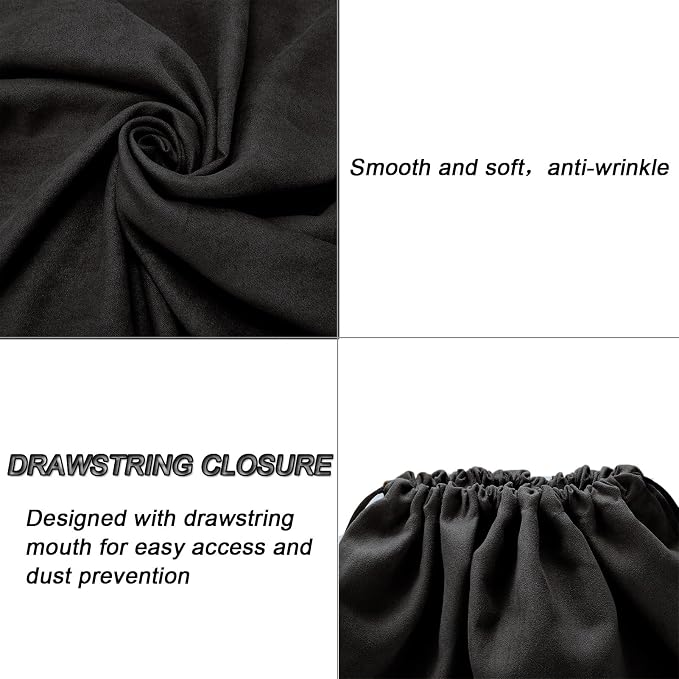 2 Piece Set Dust Cover Bags for Handbags,Purses,Shoes,and Boots | Protection Bag for Purse,Dust Resistant,Machine Washable & Reusable Storage Pouch,Travel Essentials for Women & Men