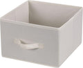 Household Essentials 311306 Set of 2 Drawers for Hanging Shelf Closet Organizers | Natural Canvas Fabric Bin with Handle